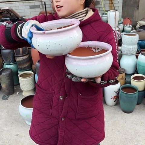 口20高12瑕疵盆子。