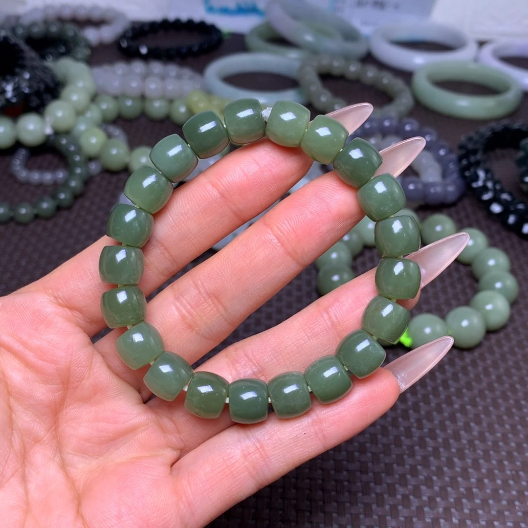 未镶嵌手串和田玉卡10