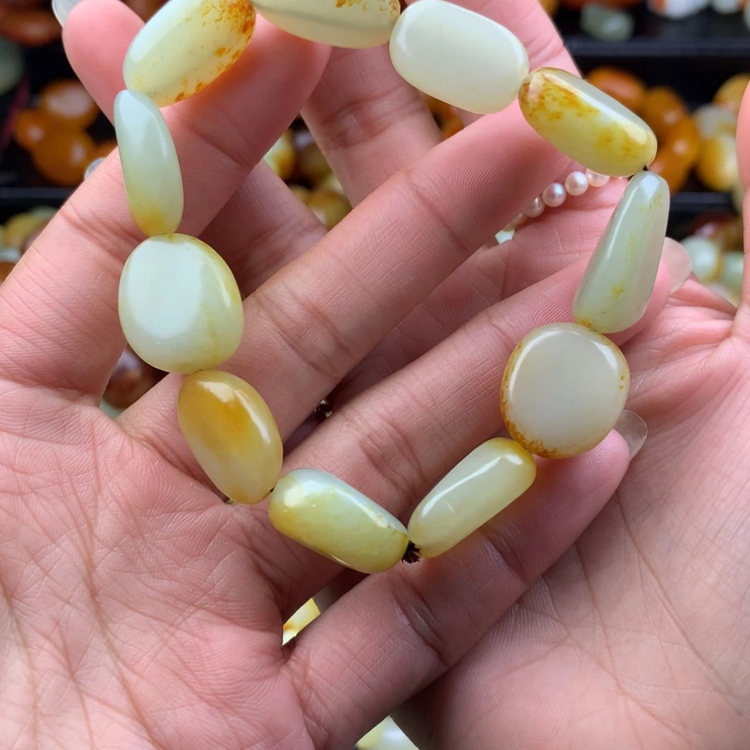 和田玉未镶嵌手链