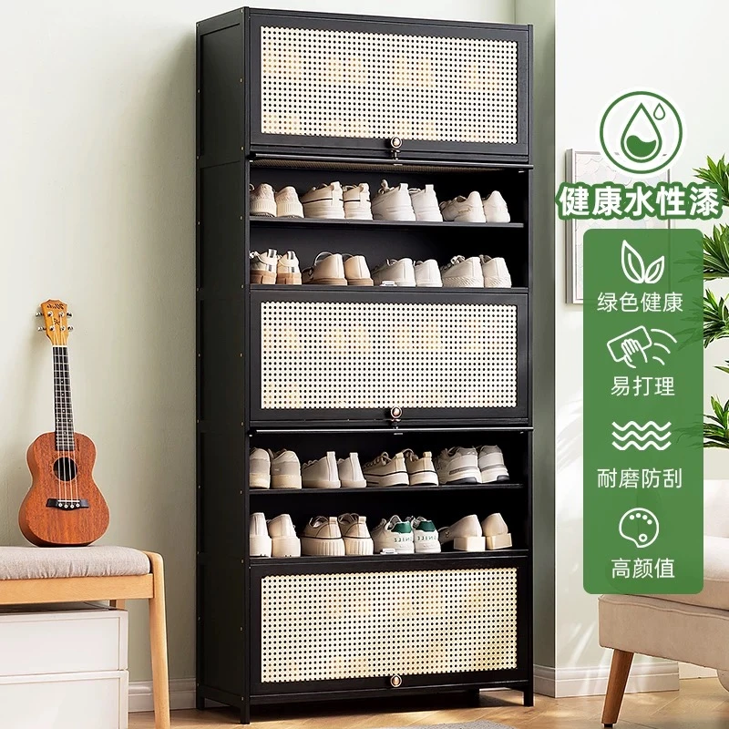 CR452-JC塑藤鞋柜黑色鞋柜