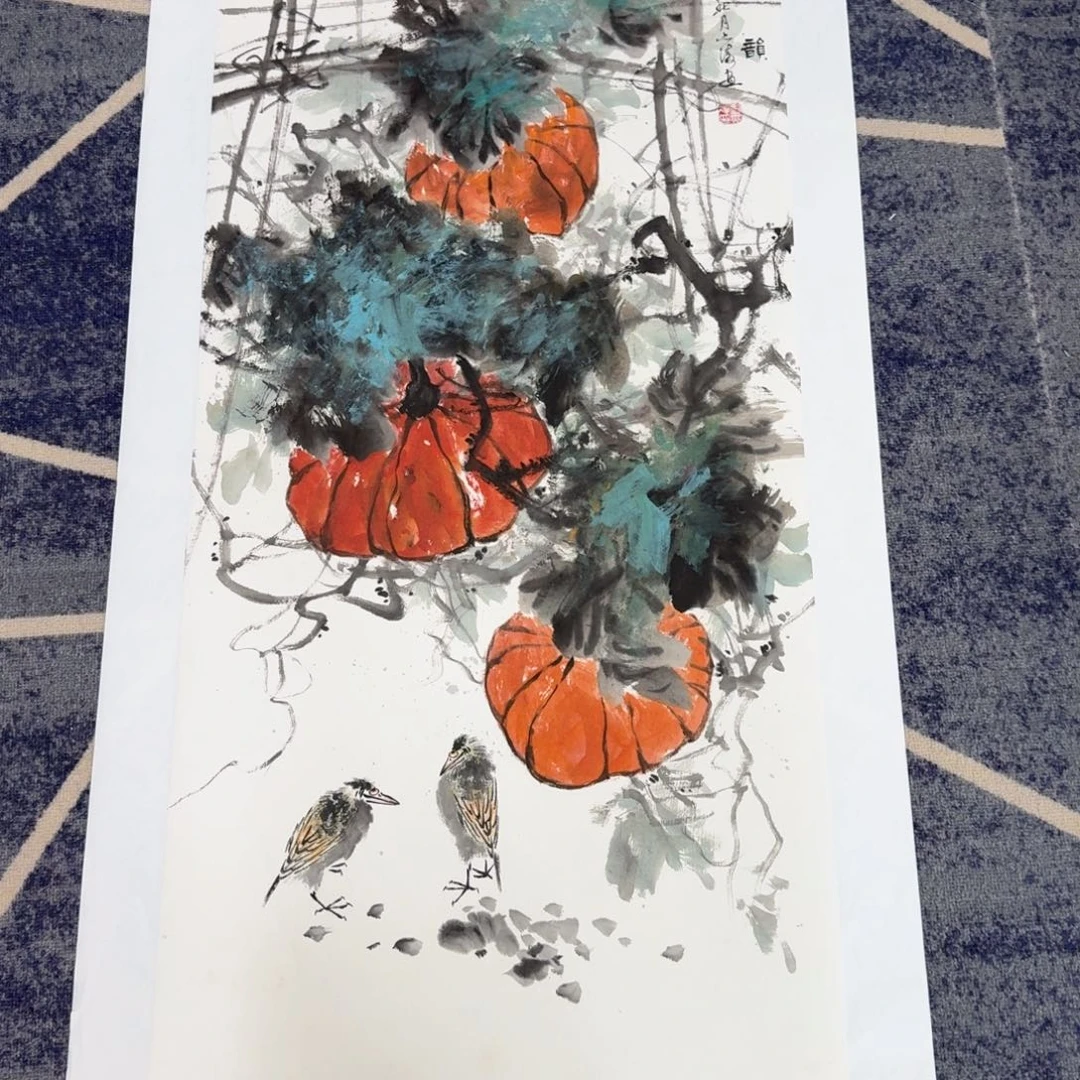 国画国画作品山水花鸟