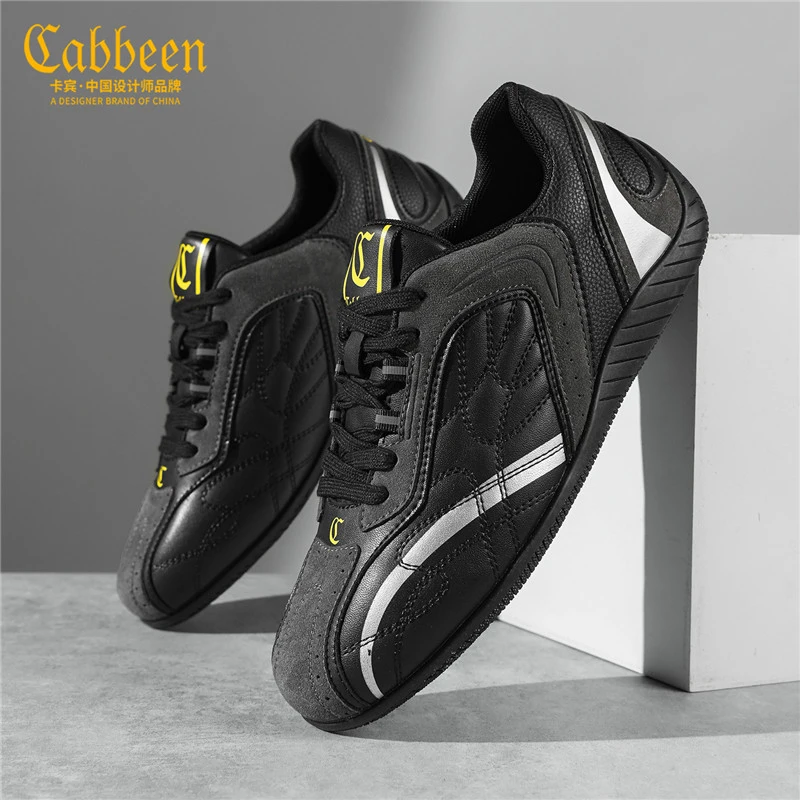 卡宾男鞋板鞋2025冬季百搭德训赛车鞋薄底鞋子男复古运动休闲潮鞋