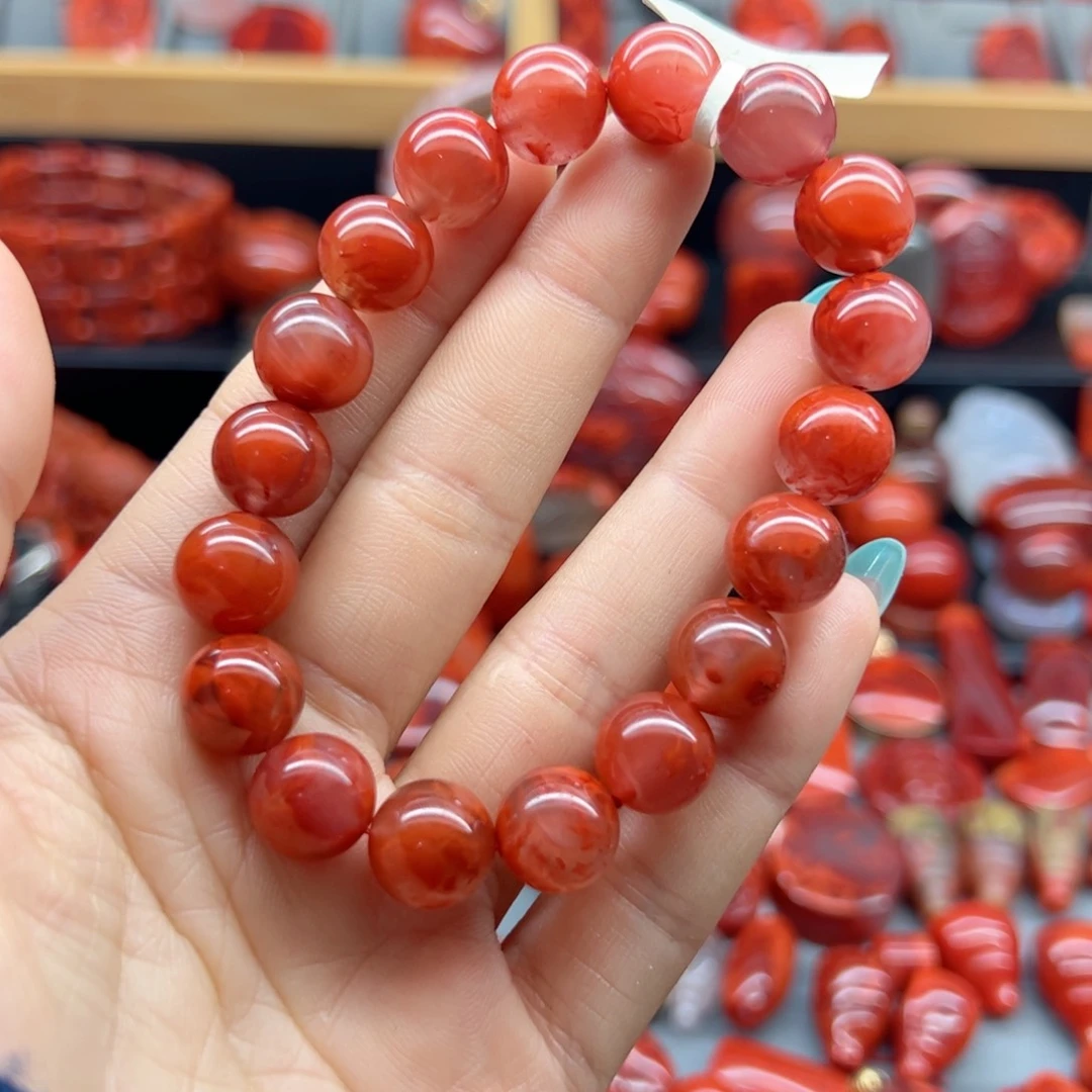 南红玛瑙配饰未镶嵌11.2mm