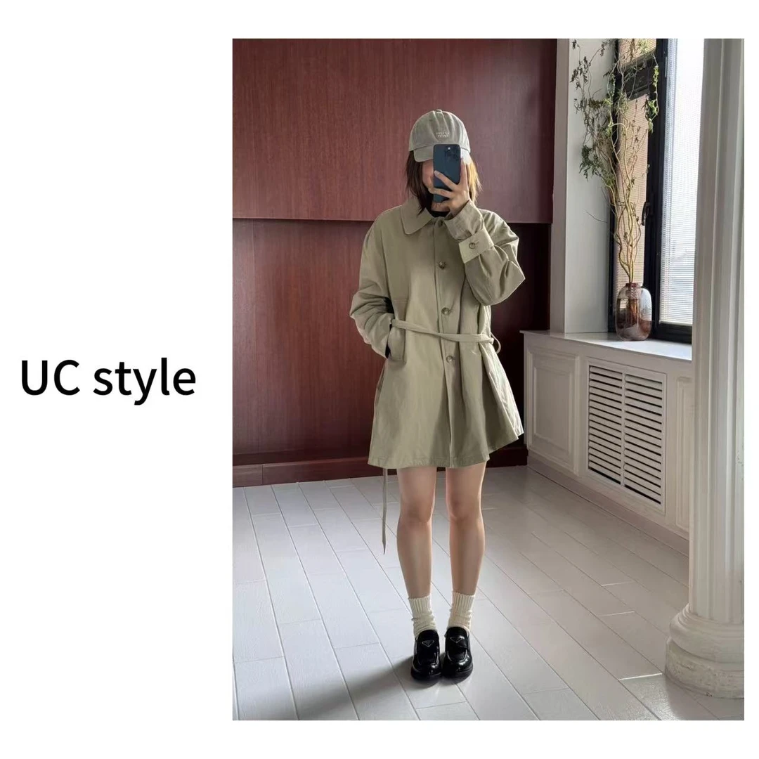 【UC STYLE】A8188’伦敦往事‘宽松百搭单排扣风衣主播穿S码