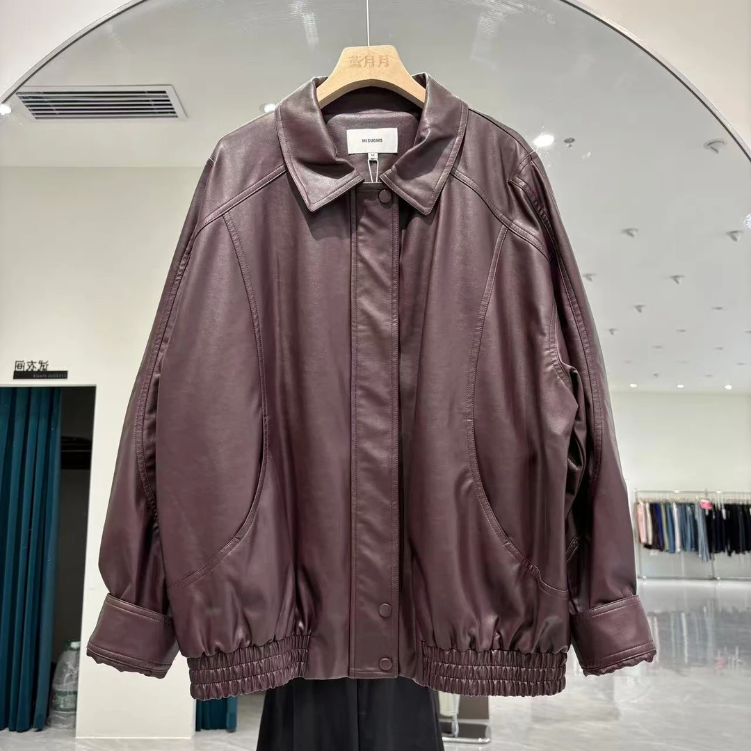 【24278】皮衣外套新款韩版酷飒风气质机车皮夹克