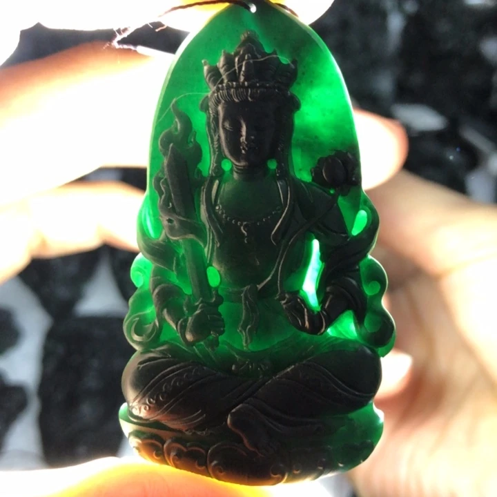 定制翡翠未镶嵌虚空藏