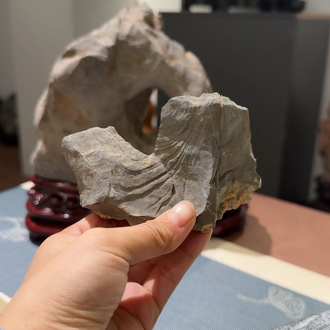 灵璧石纹石小品孤品摆件
