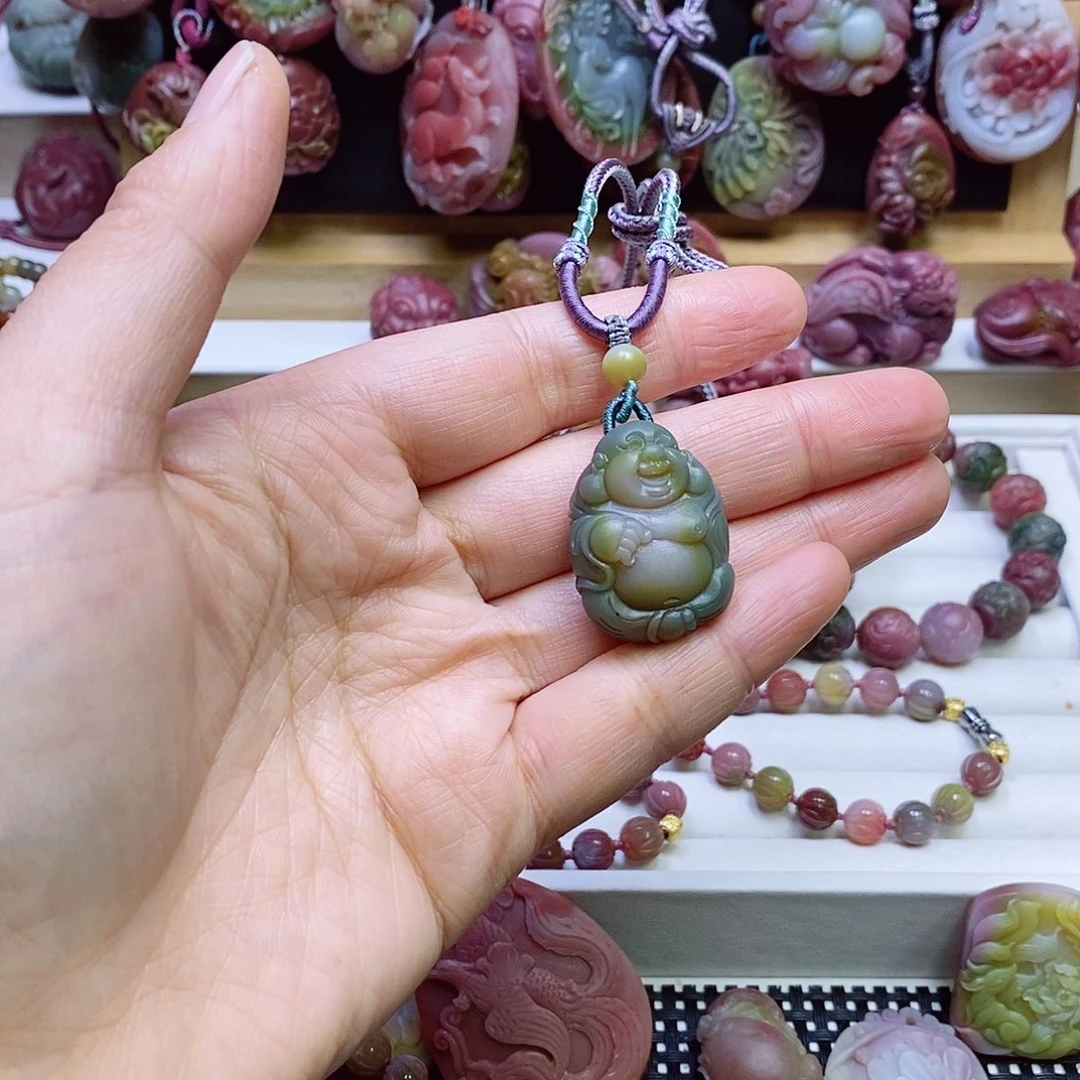 玛瑙/玉髓盐源玛瑙吊坠未镶嵌