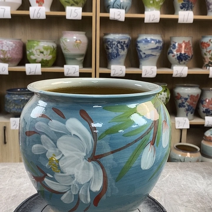 缸13zp景德镇陶瓷花盆