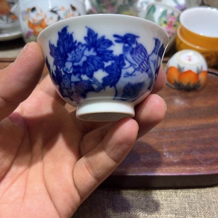 纯手绘精品盖碗杯