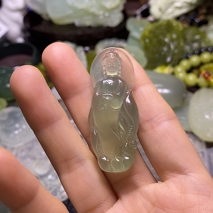 岫玉未镶嵌岫玉挂件