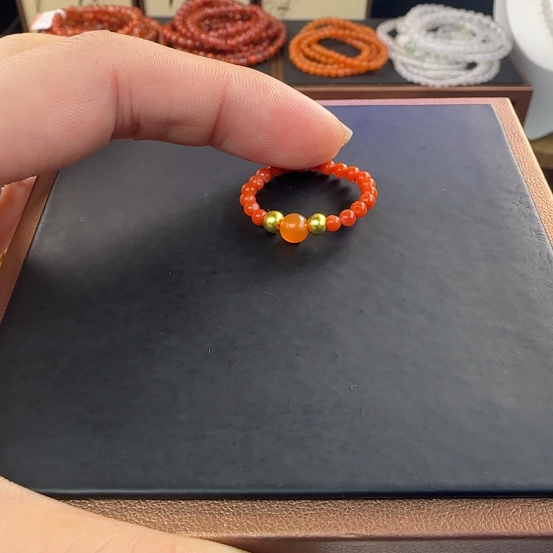 南红玛瑙未镶嵌手链