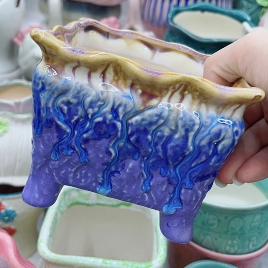 多肉绿植陶瓷花盆9.9包邮