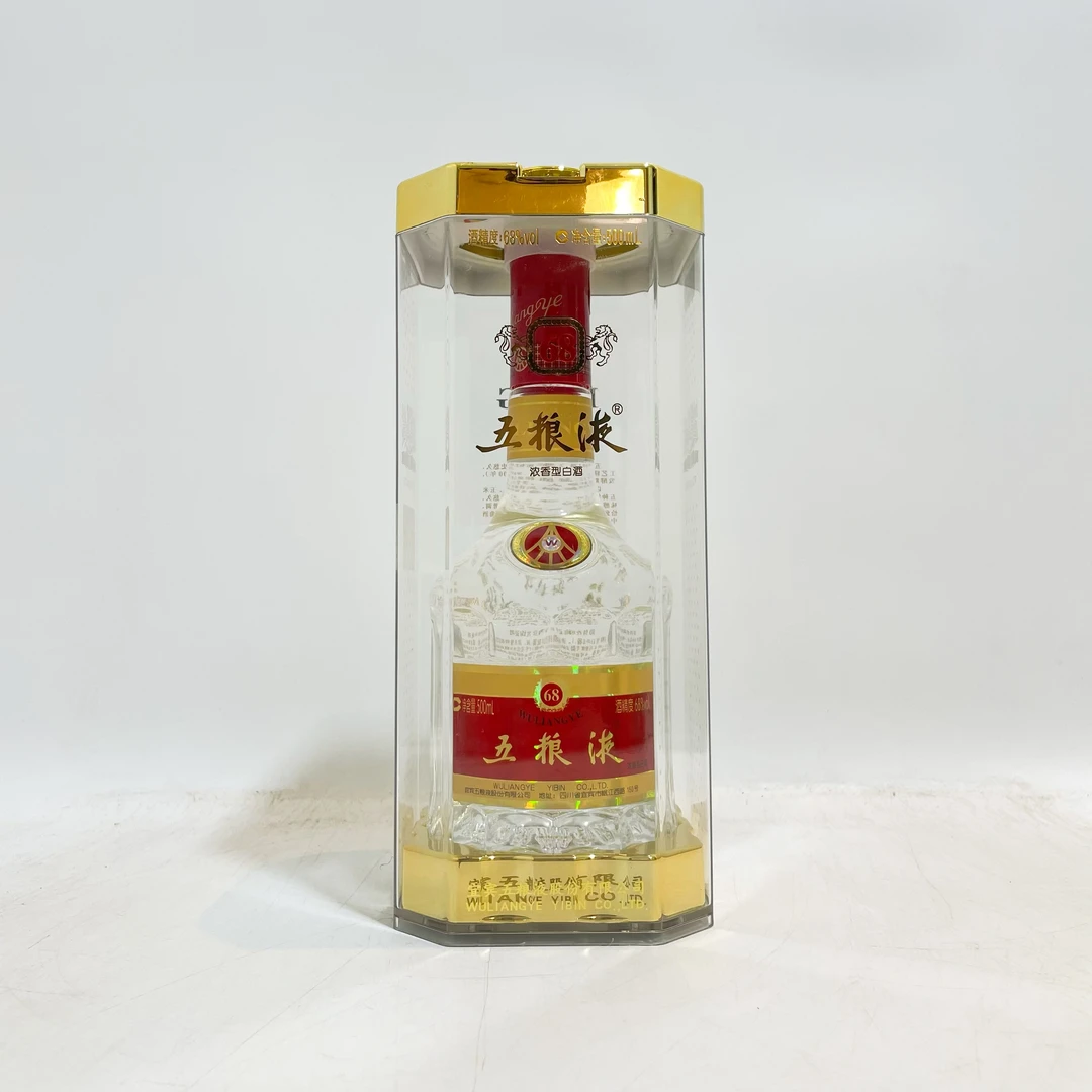 五粮液水晶盒 68度 500ml 浓香型白酒
