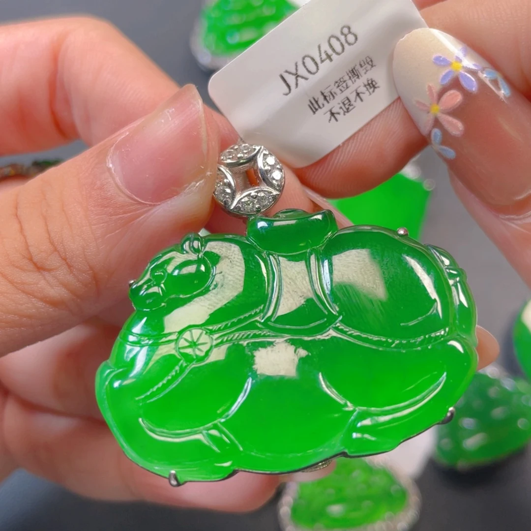 【闪购商品】颈饰银S925镶嵌翡翠翡翠