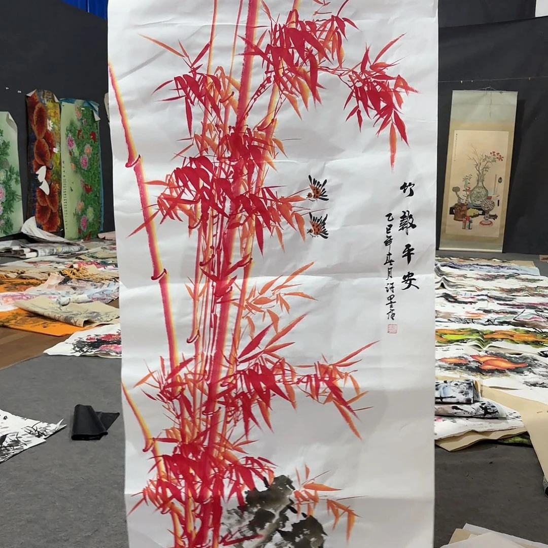 国画国画作品画心一张