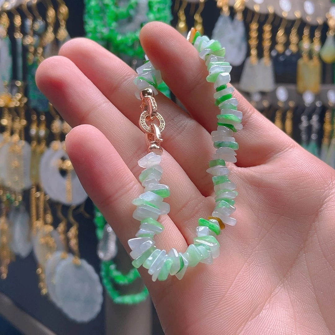 翡翠未镶嵌耳饰翡翠