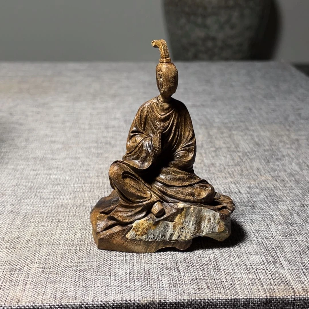阴沉木道*人摆件工艺品