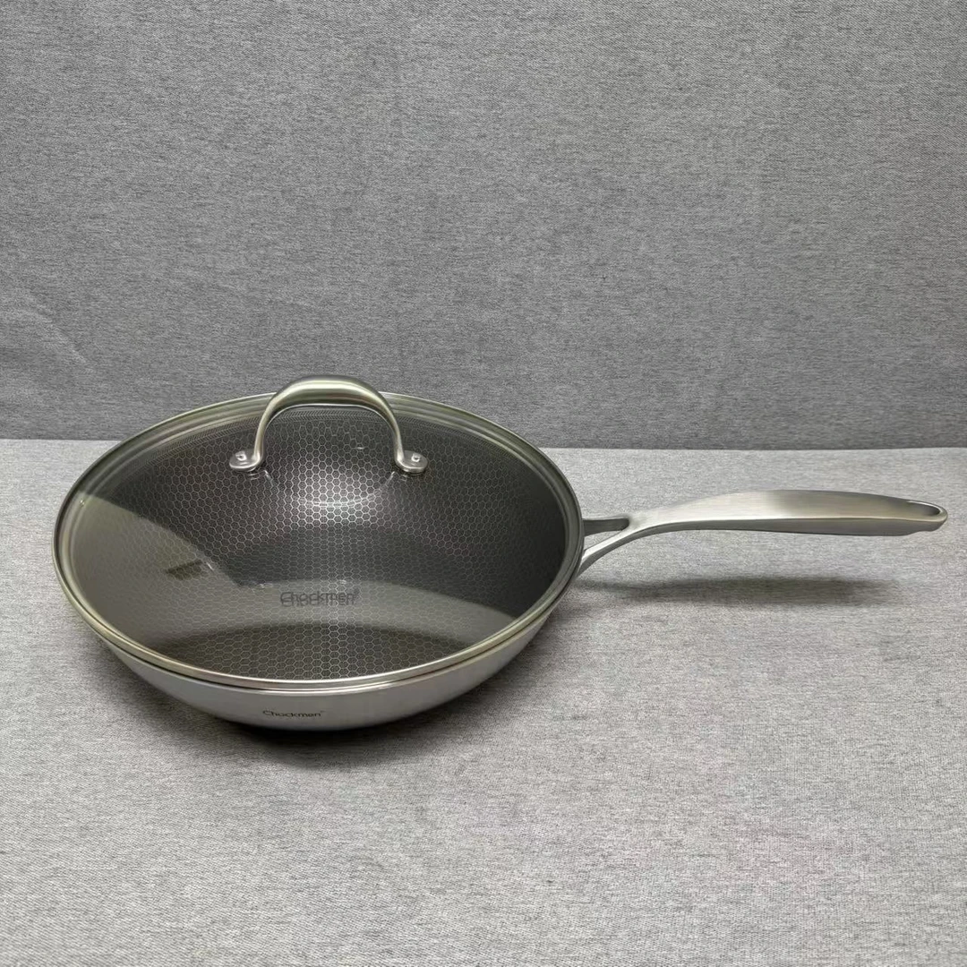 4-030 Chockmen 单柄炒锅 30*7CM 带盖重约2.39KG