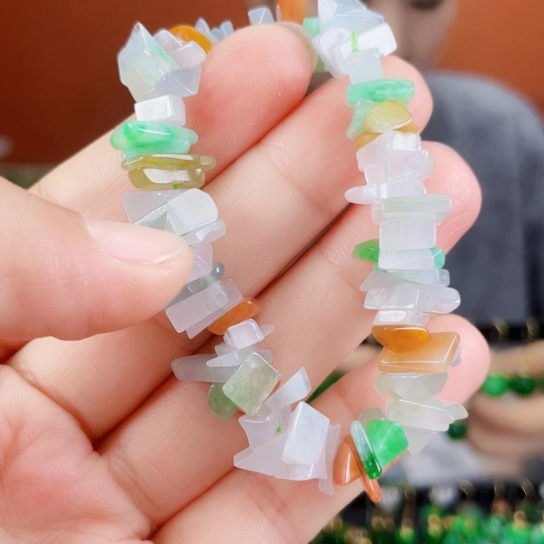 翡翠未镶嵌耳饰饰品