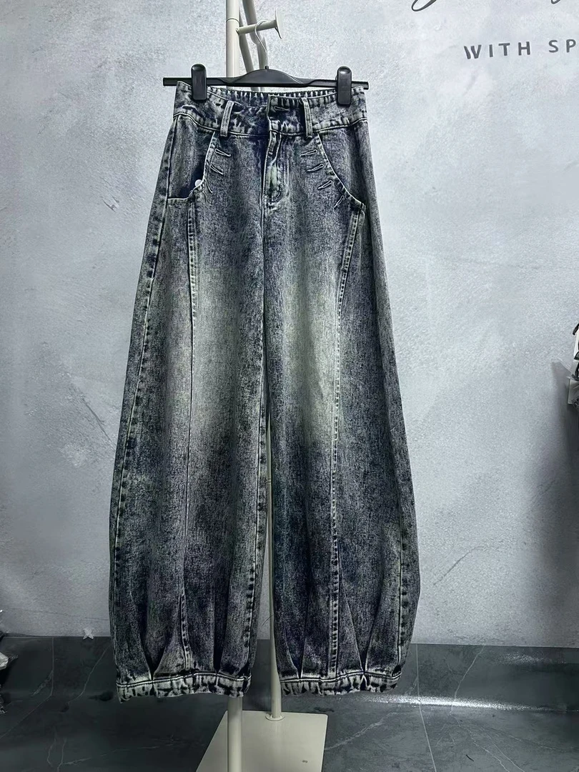 【活动链接】雪花灯笼牛仔裤宽松休闲潮流0104毛毛特供