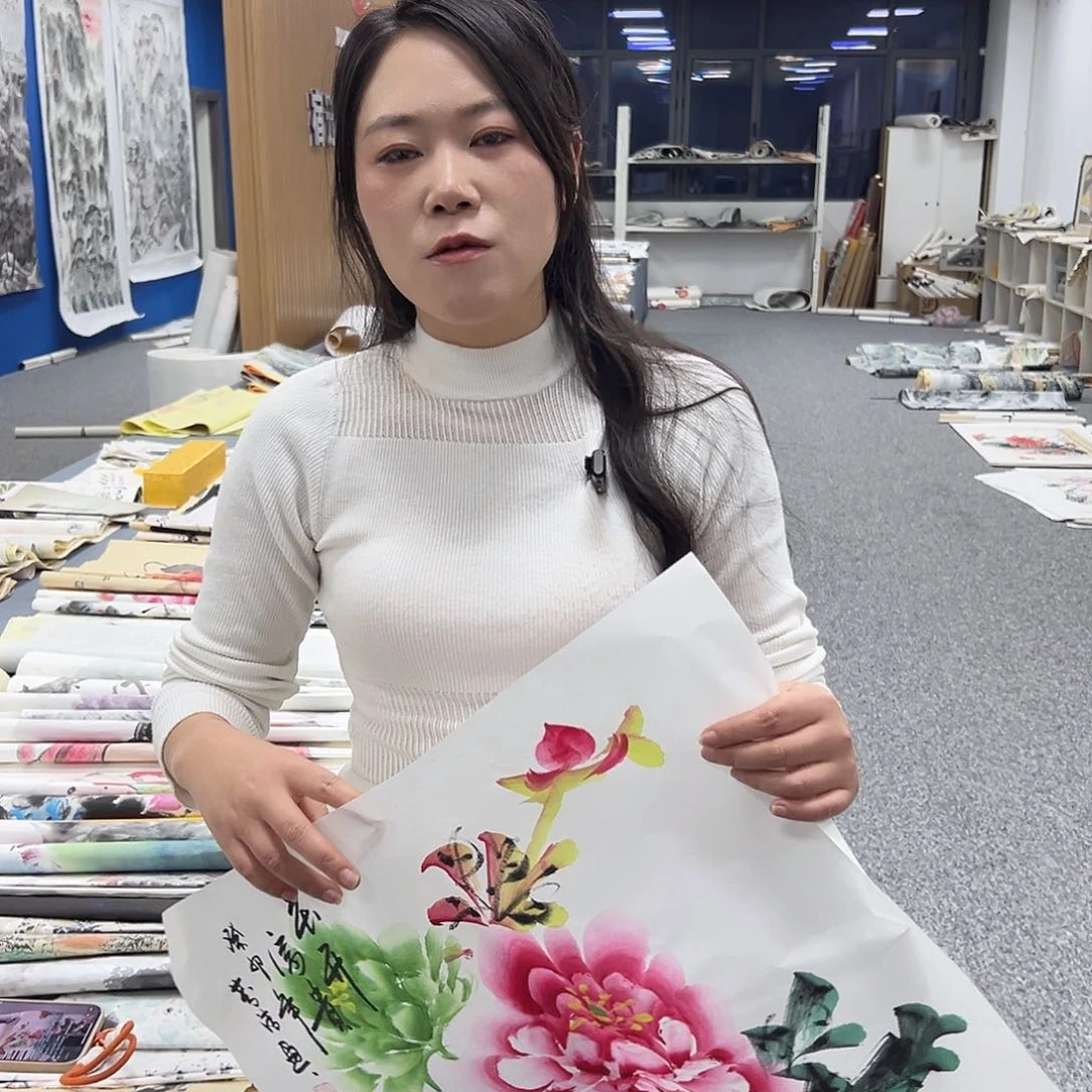 国画纯手绘字画教程分享