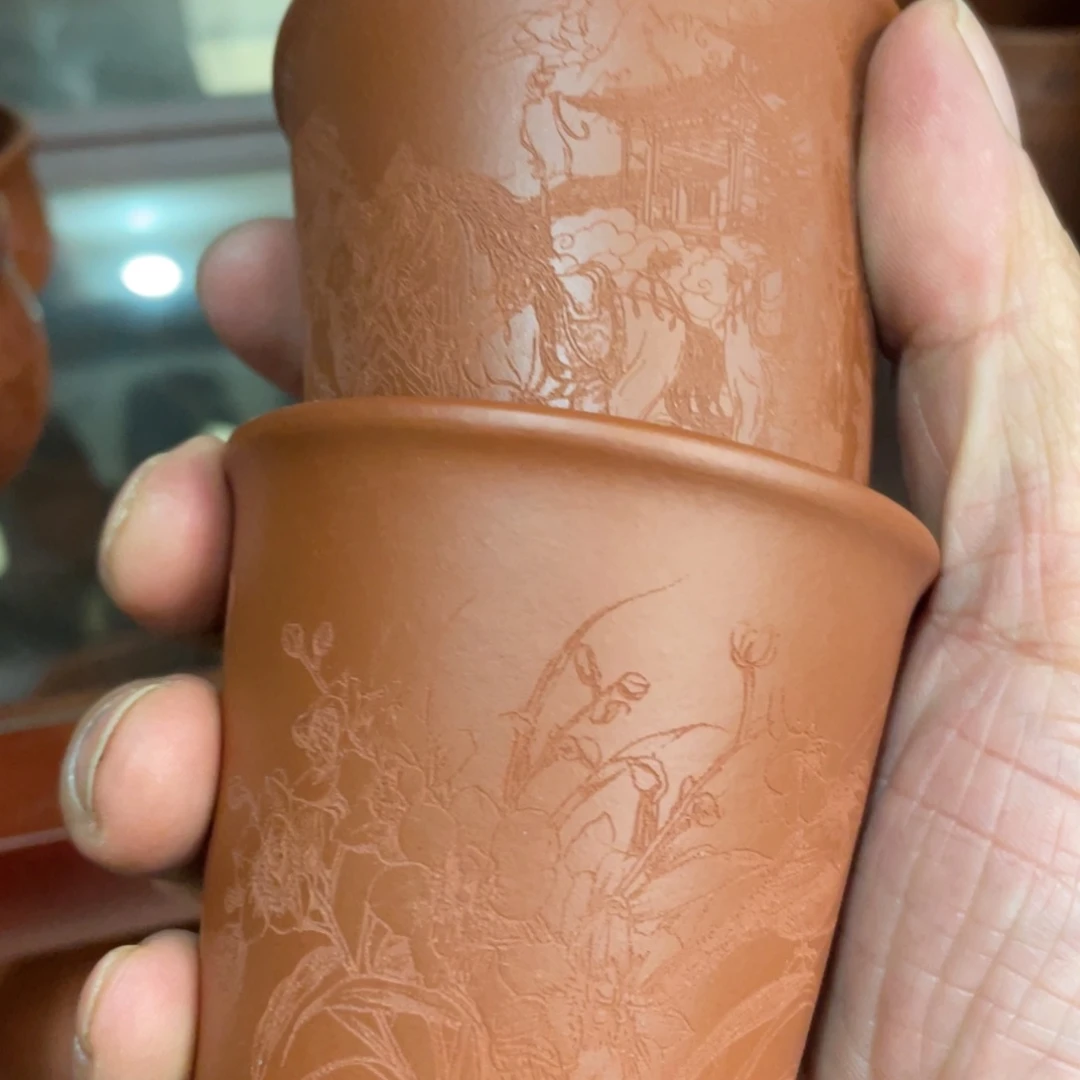 茶壶紫砂原矿赵庄朱泥主人杯