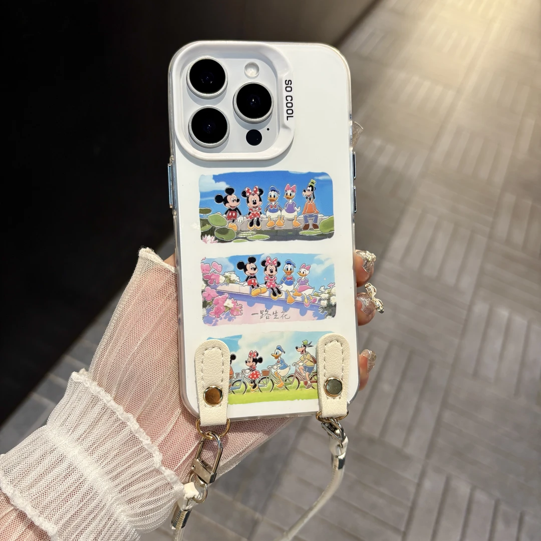 苹果/华为/oppo/vivo/小米 米奇小伙伴适用iPhone16/17彩银手机壳