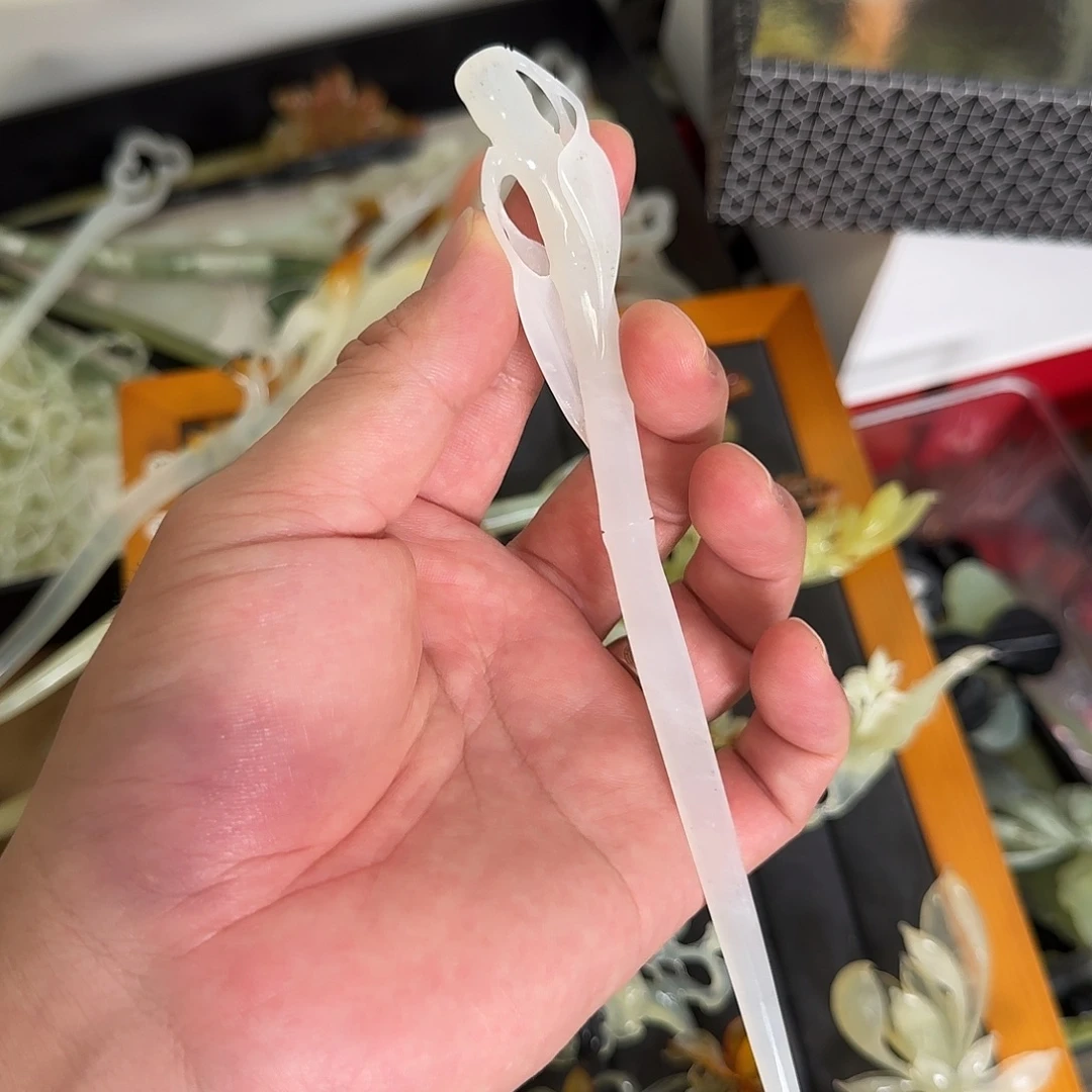 未镶嵌蛇纹石玉发饰