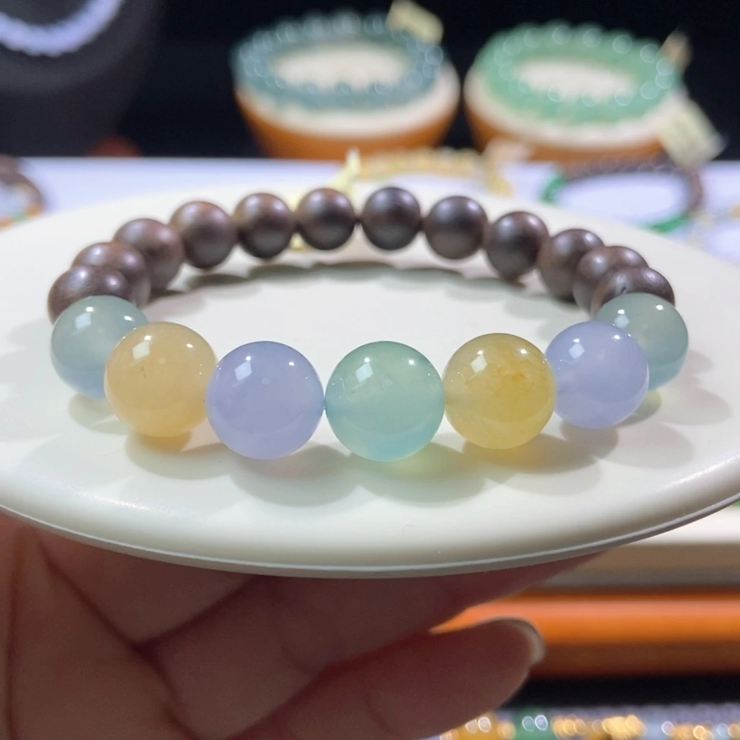 翡翠未镶嵌颈饰糖果马卡龙10+