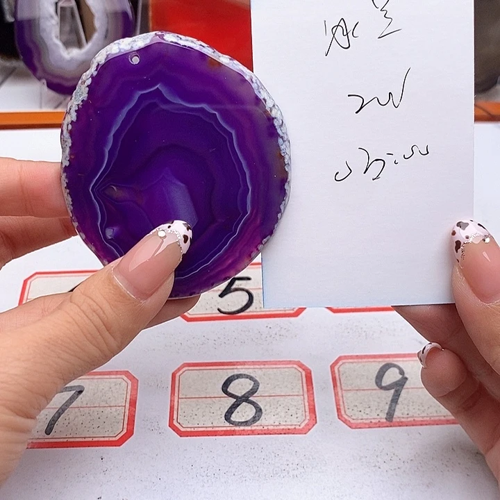 冰***兰玛瑙/玉髓未镶嵌颈饰