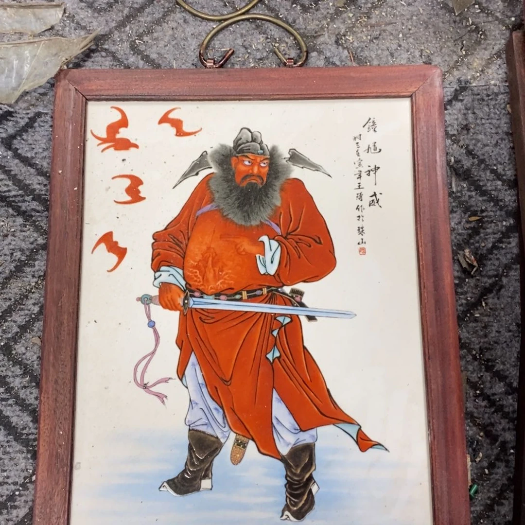 瓷片37*28厘米景德镇瓷板画柴窑烧制