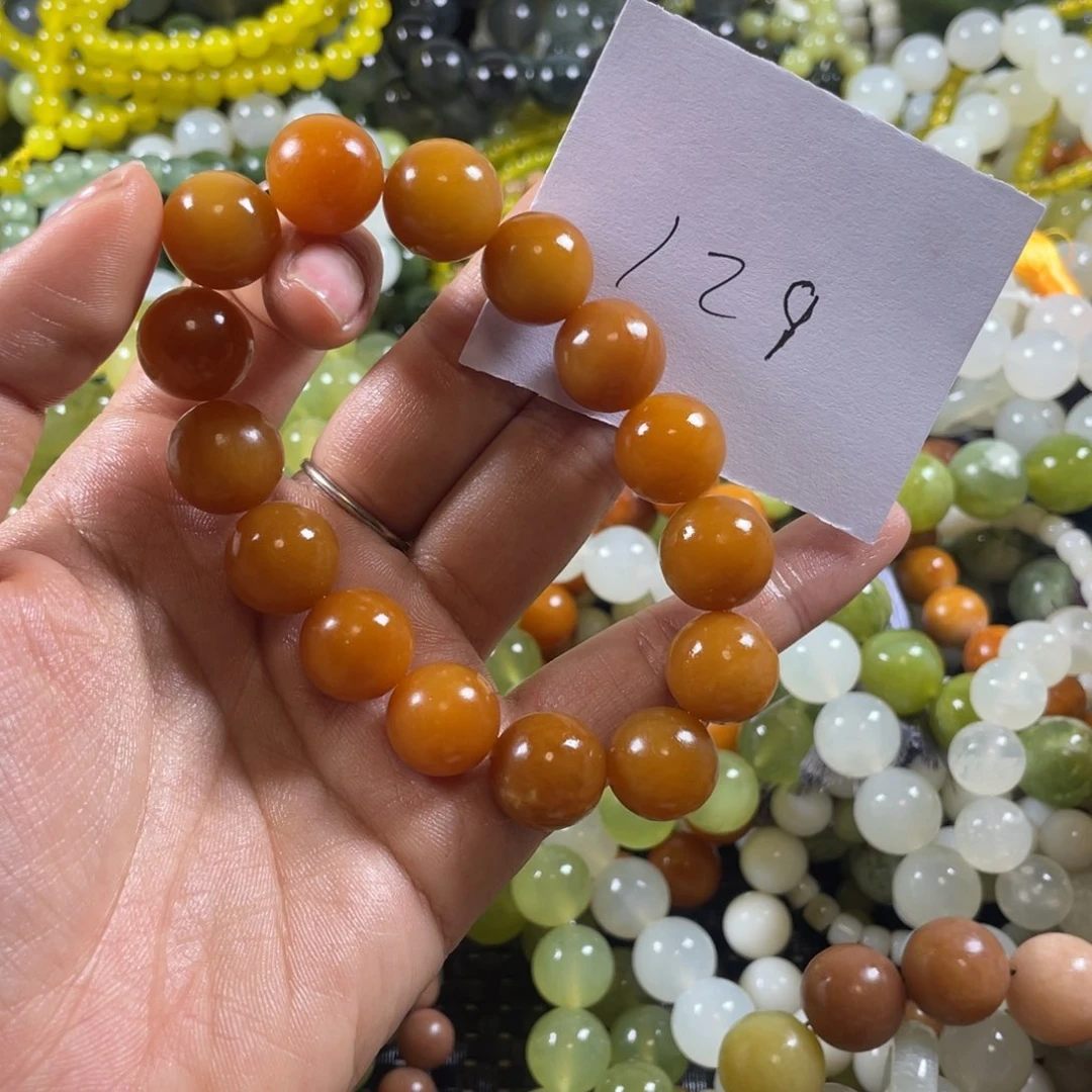 未镶嵌蛇纹石玉手串