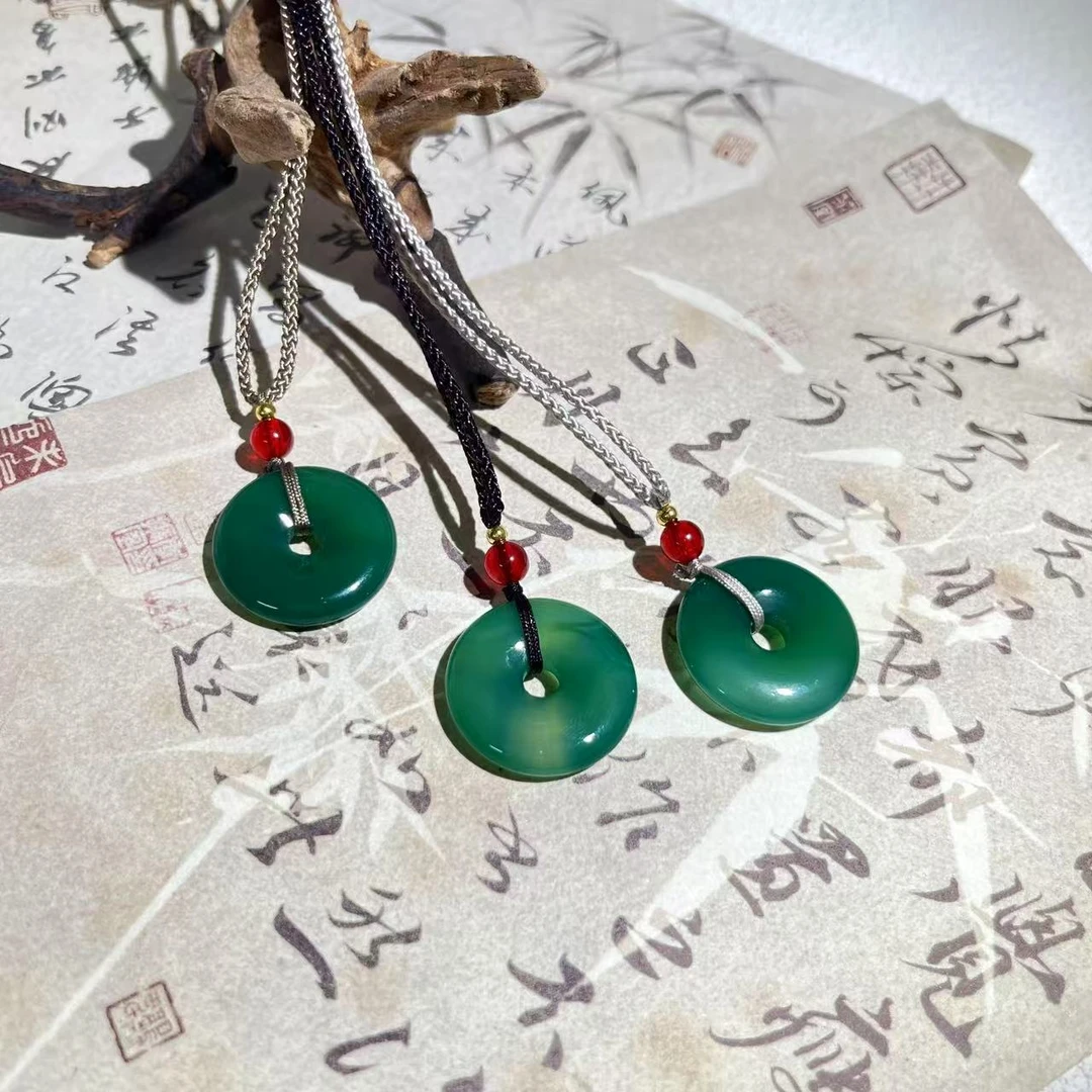 天然玉石 冰透平安扣 多样性发货 拍一发一 M206