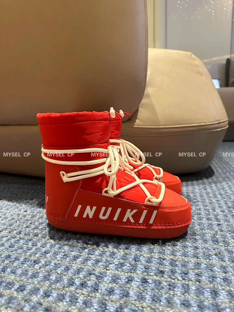 MYSEL CP 小众高级感字母拼接增高防滑保暖短靴雪地靴