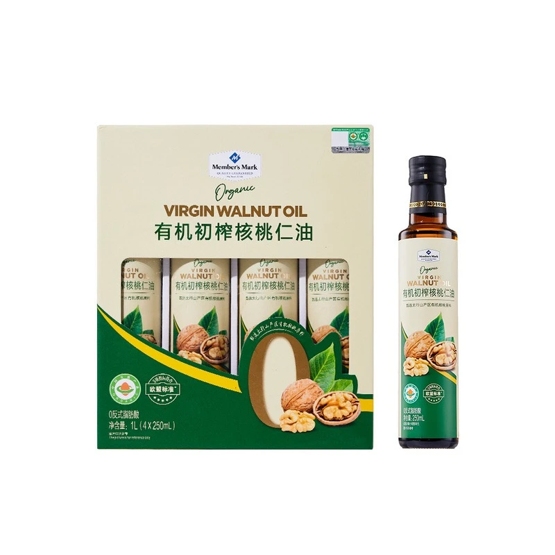 Members Mark/山姆有机初榨核桃油 250ML*4