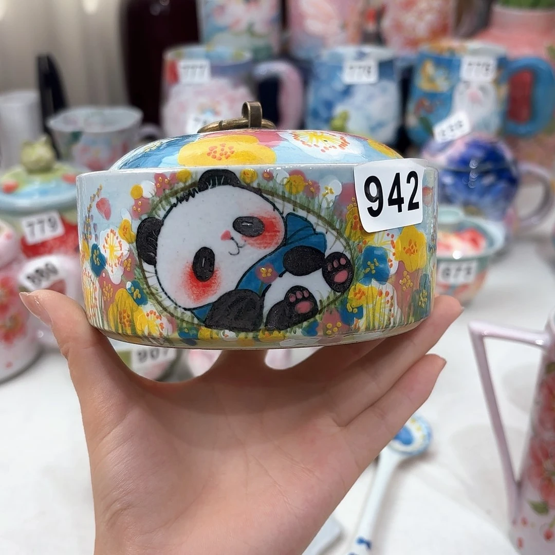 景德镇手绘高温釉下彩陶瓷茶具