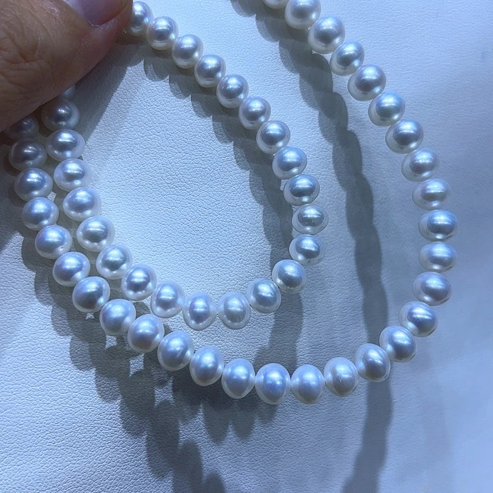 淡水珍珠银S925镶嵌颈饰