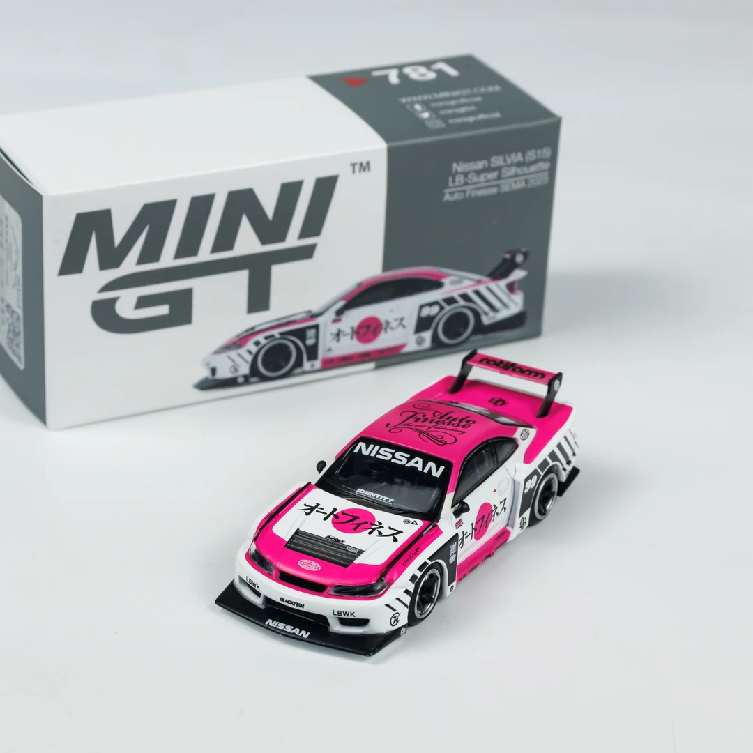 MINIGT 1:64 日产 LB超级剪影S15 拉斯维加斯改装车展 合金车模型