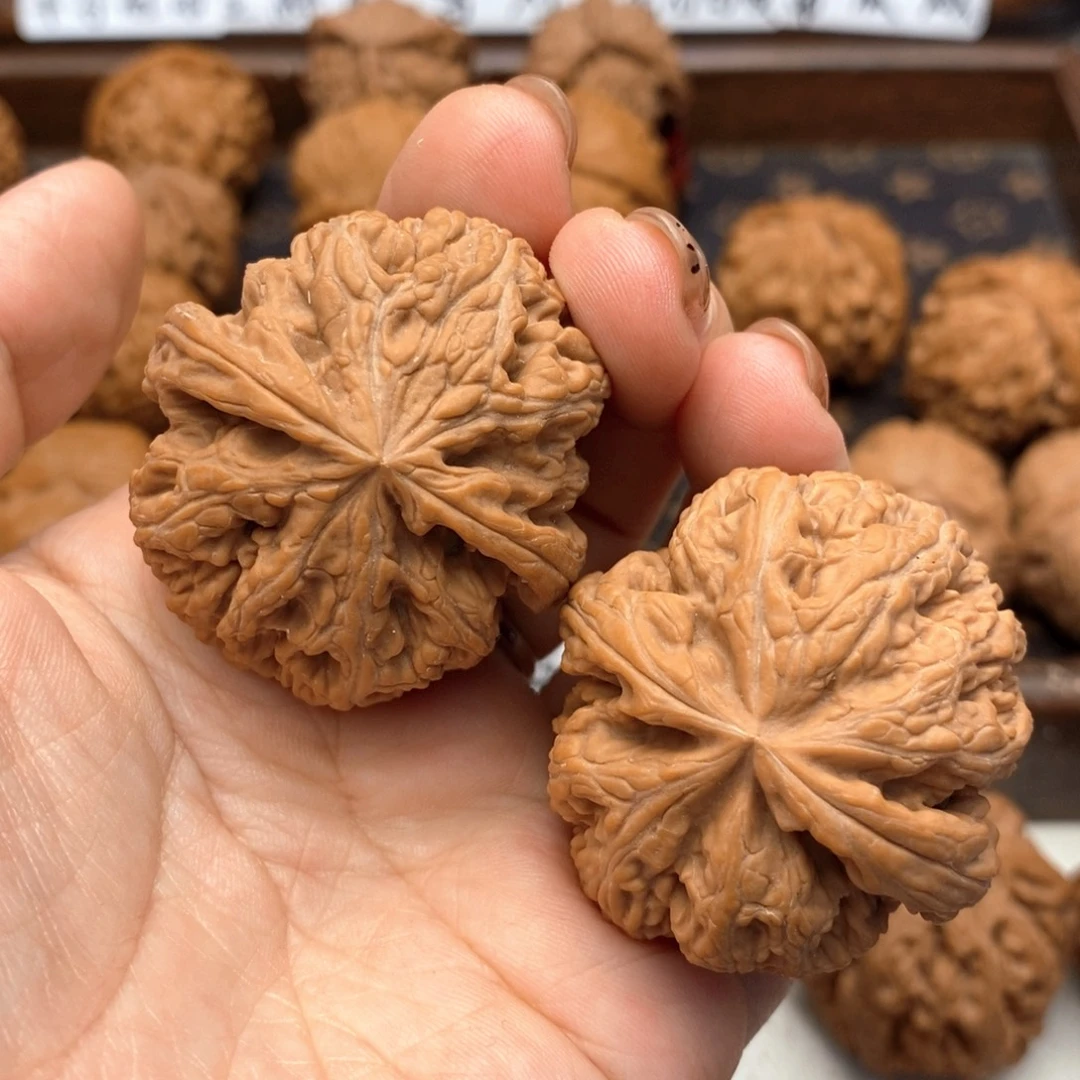 文玩核桃把件4尺全品平谷粗筋