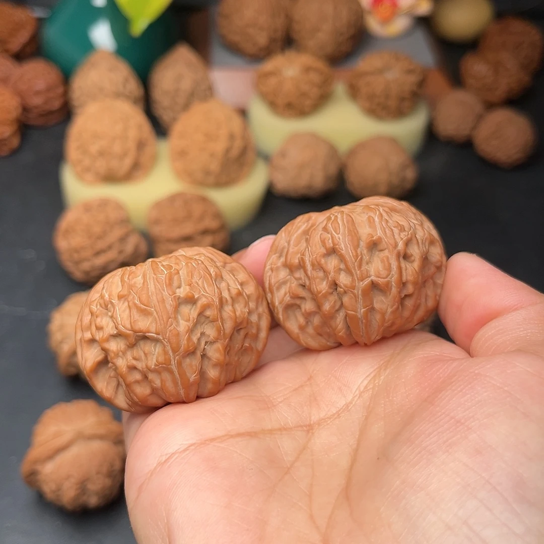墨***衫文玩核桃把件磨盘41