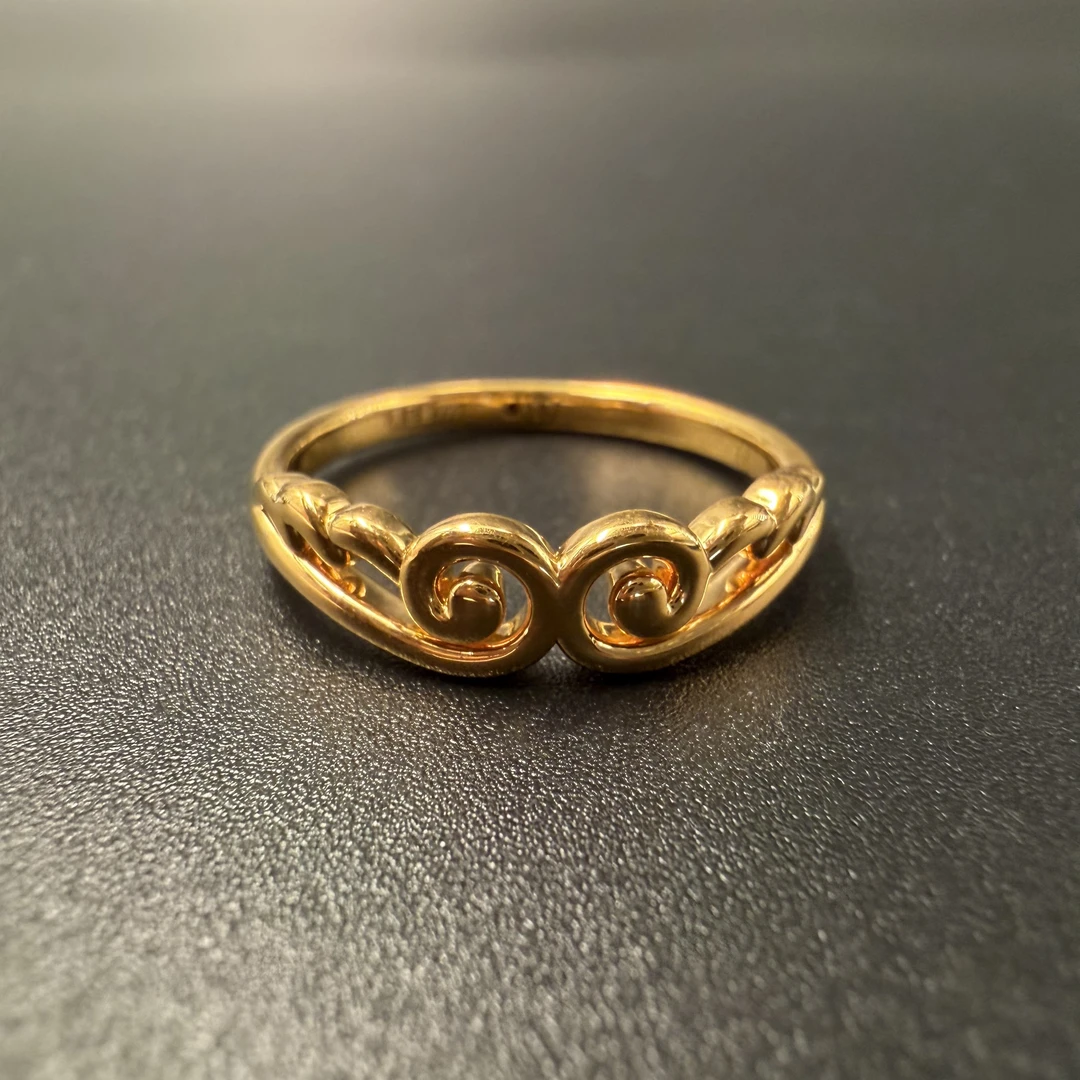 足金999古法祥云戒指黄金