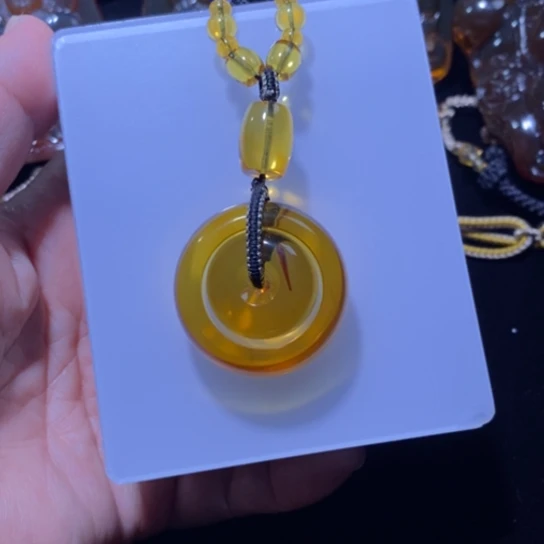 琥珀未镶嵌裸石时来运转