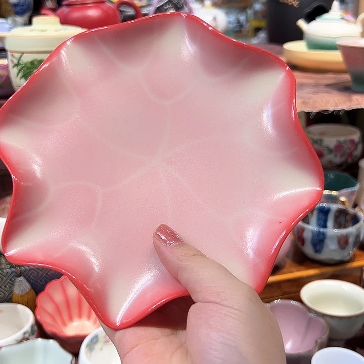 瓷片漂亮的小茶具啊