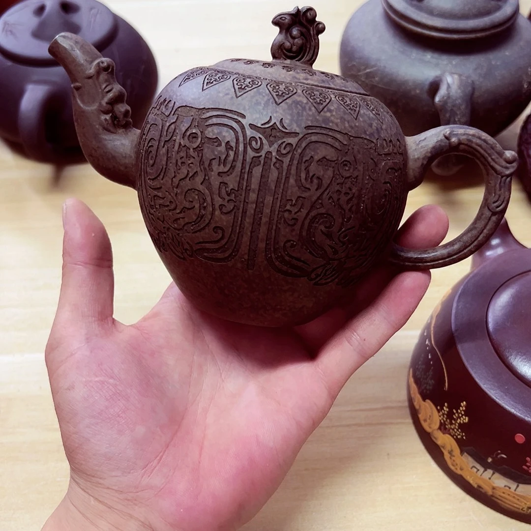 茶壶紫砂宜兴原矿紫砂壶手工制作