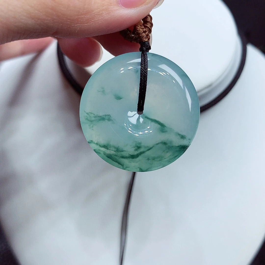 翡翠未镶嵌颈饰翡翠26，28.8/6