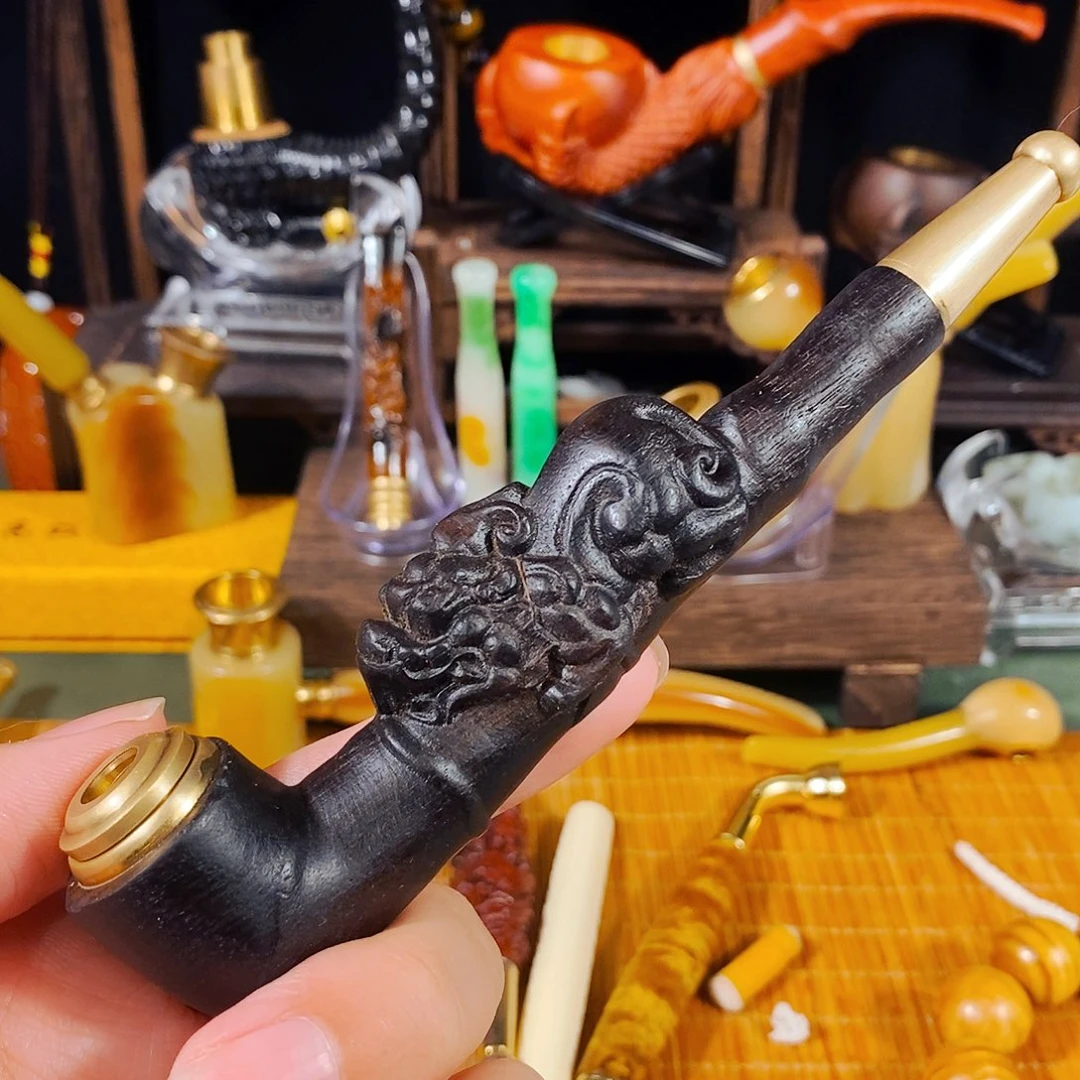 高端定制金丝楠烟嘴