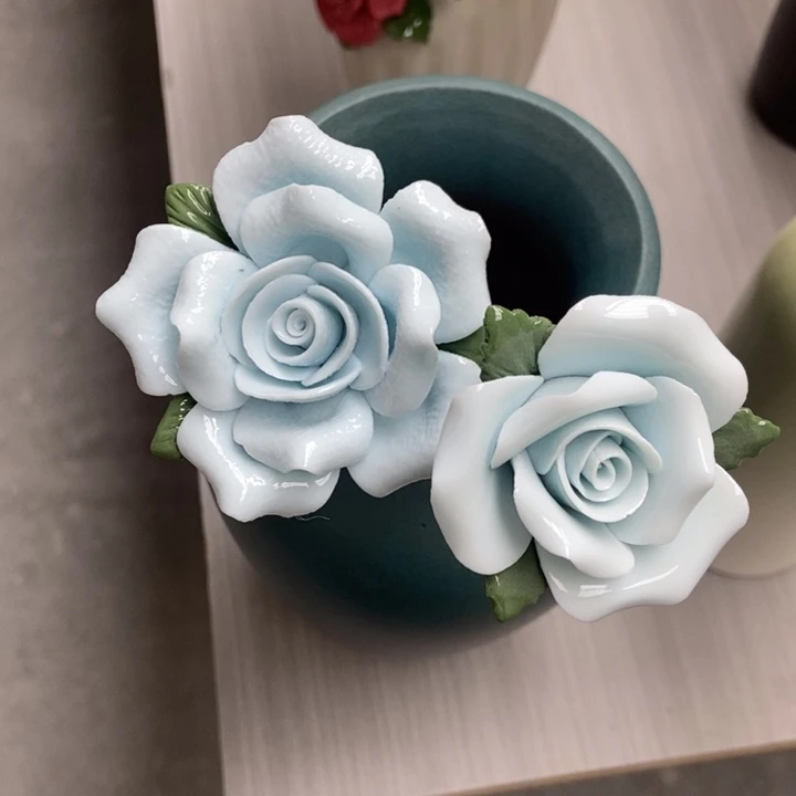 陶瓷手工制作陶瓷花