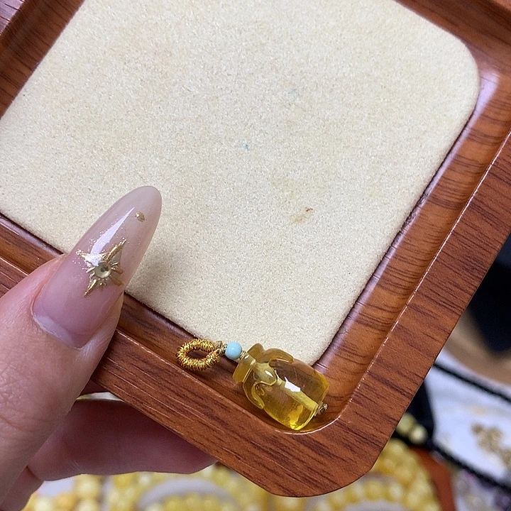 手链蜜蜡未镶嵌蜜蜡吊坠提溜