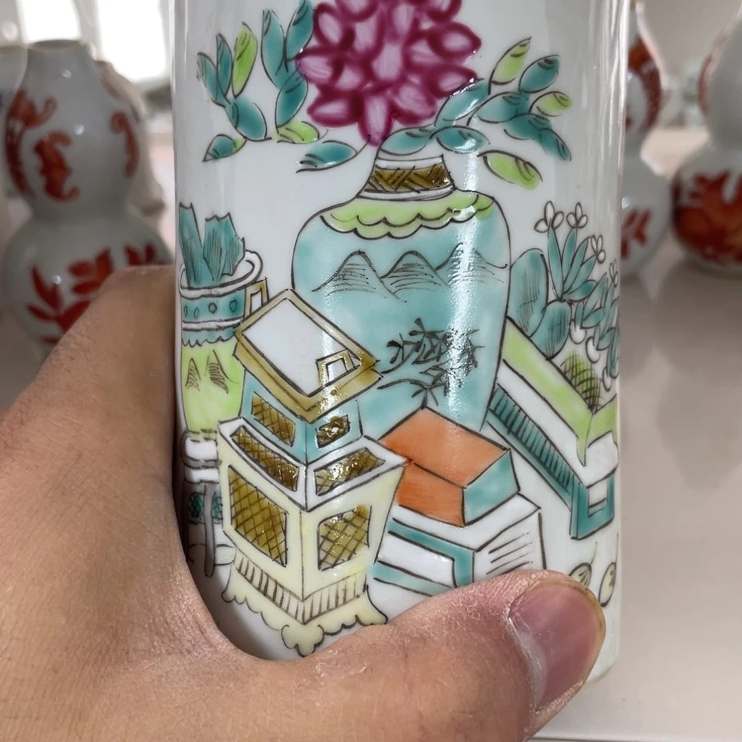 摆件手绘陶瓷作品欣赏仿古